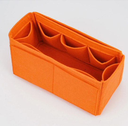 Organisateur en feutre pour sac Birkin Hermès - Orange - Farnelle