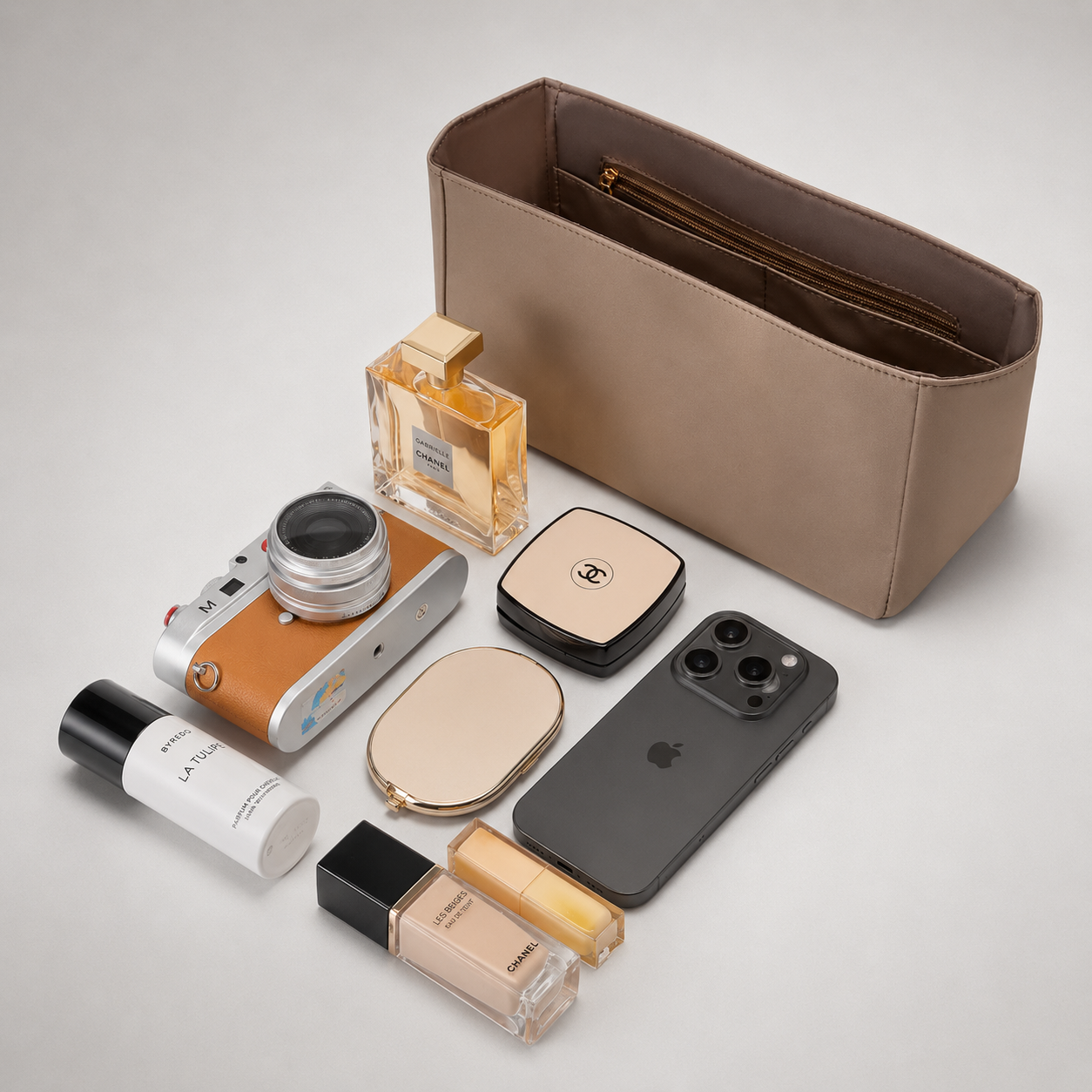 Contenu Organisateur en nylon sac Garden Party Hermès Farnelle