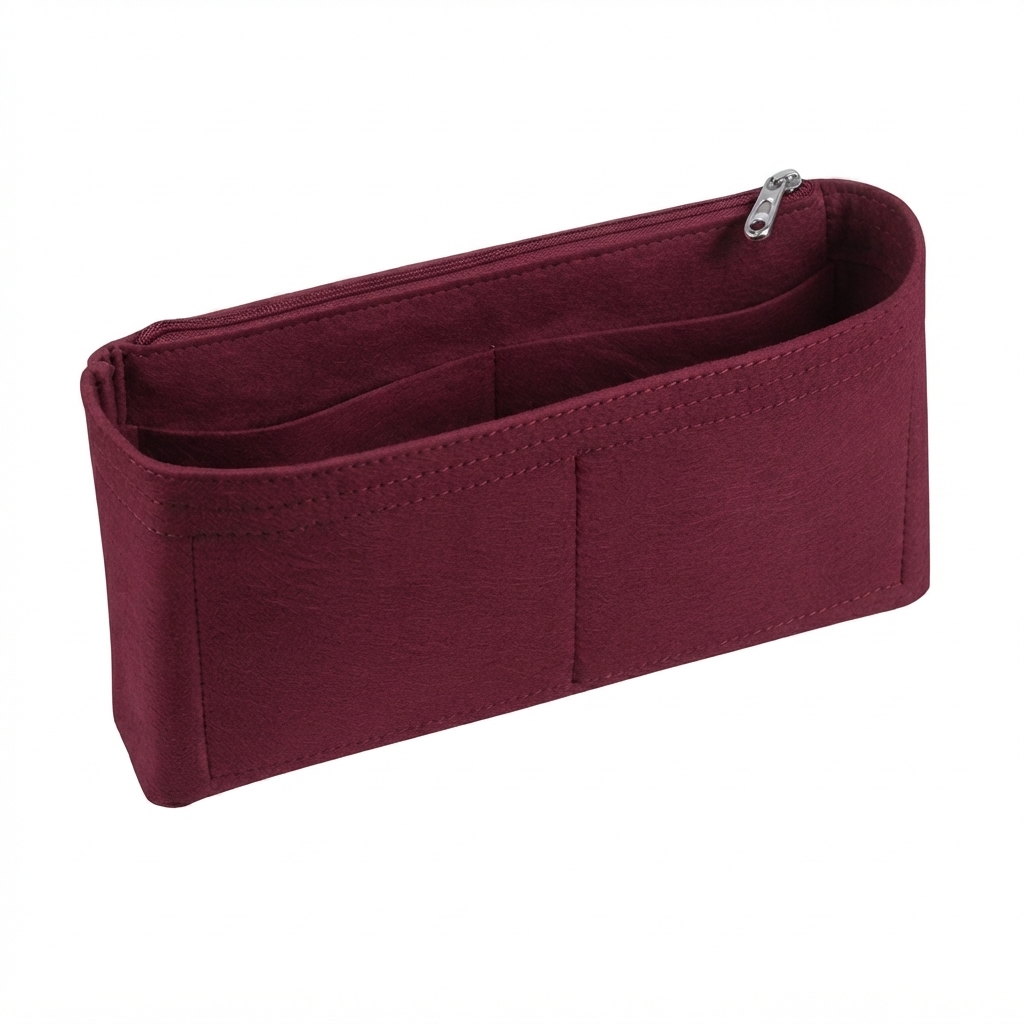 Face Organisateur bordeaux fermeture eclair WOC Chanel Farnelleo
