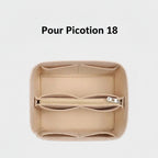 Organisateur en feutre Ecru pour sac Picotin 18 Hermes Farnelle
