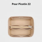 Organisateur en feutre Ecru pour sac Picotin 22 Hermes Farnelle