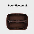 Organisateur en feutre Moka pour sac Picotin 18 Hermes Farnelle