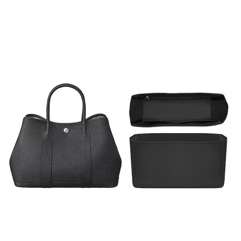 Organisateur en nylon Noir sac Garden Party Hermès Farnelle