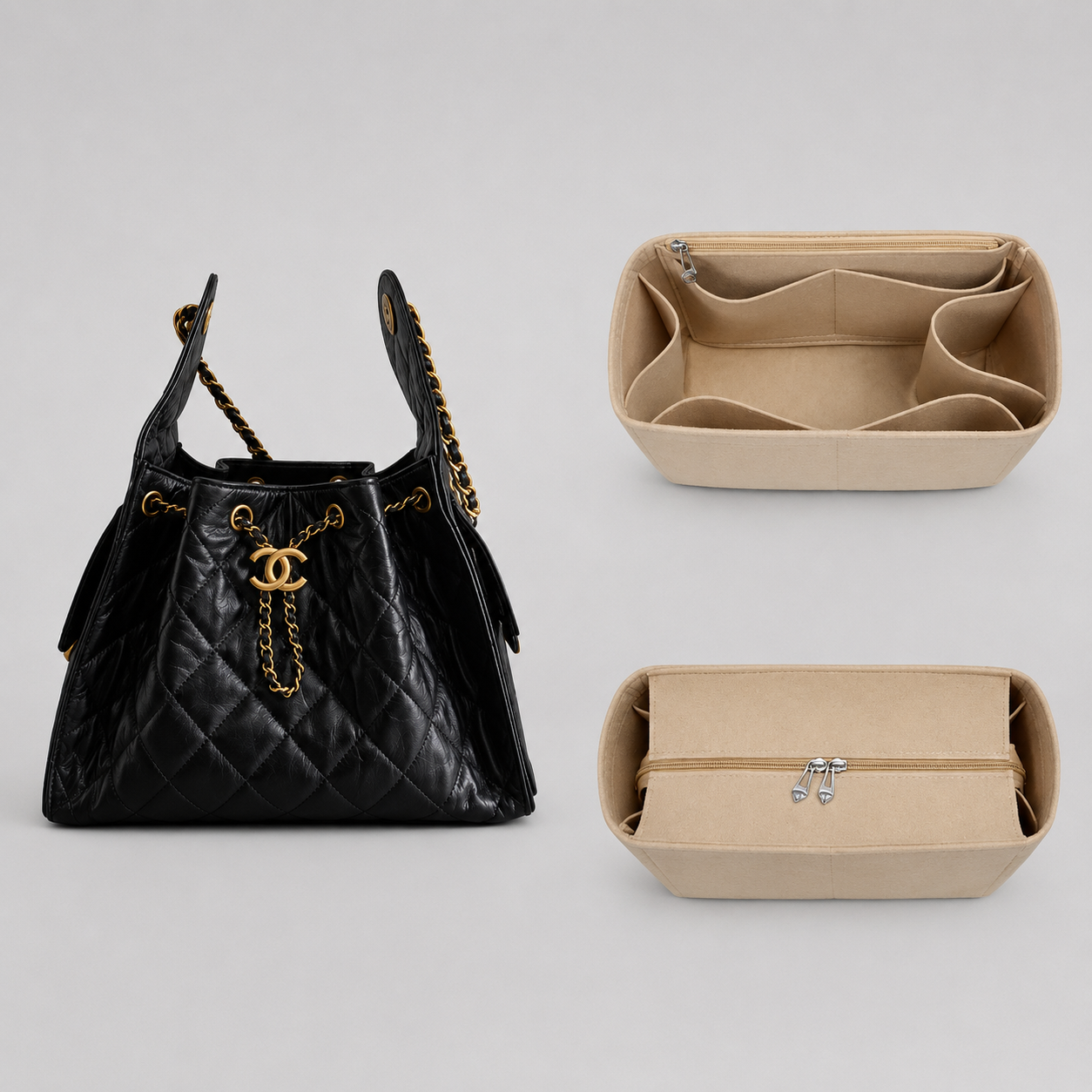 Organisateur feutre pour sac chanel 25 farnelle