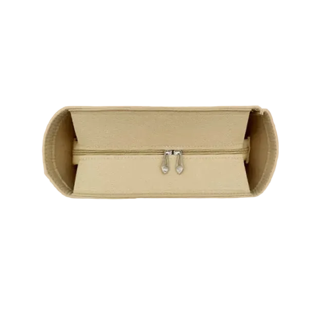 Organisateur feutre sac chanel 25 ecru fermeture eclair farnelle
