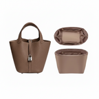 Organisateur de sac Nylon Taupe pour Picotin 22 Hermès Farnelle