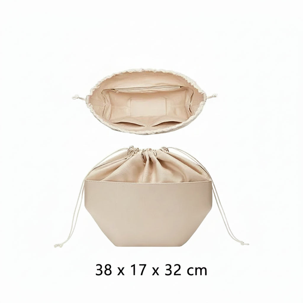 Organisateur pour sac Cyme Polène - Dimensions - Cordon de serrage - Farnelle