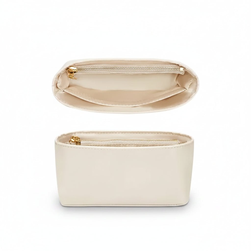 Organisateur en nylon pour sac Le Pliage Longchamp - Ecru Mini - Farnelle