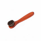 Brosse ronde en crins de cheval pour entretien du cuir - Diagonale - Farnelle