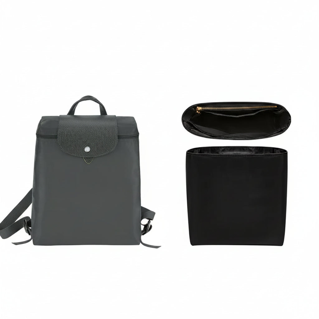 Organisateur pour sac à dos Le Pliage Longchamp - Nylon Noir -Farnelle